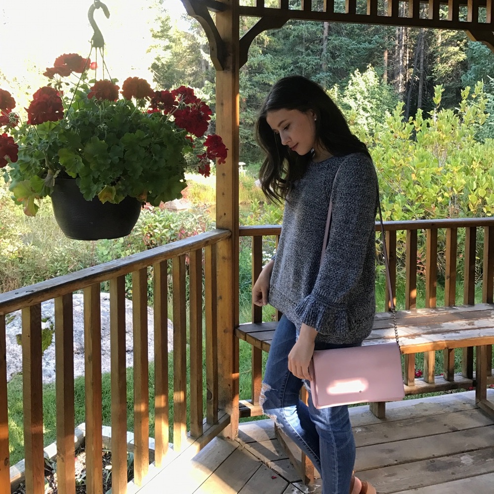 Loft bell sleeve sweater